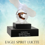 Eagle Spirit Lucite Art Cremation Urn