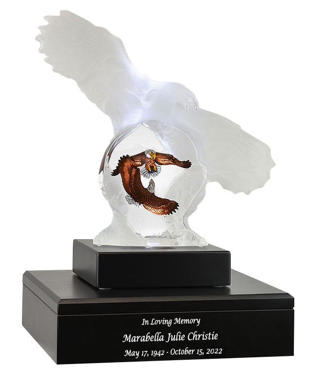 Eagle Spirit Lucite Art Cremation Urn
