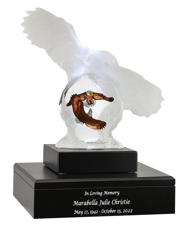Eagle Spirit Lucite Art Cremation Urn