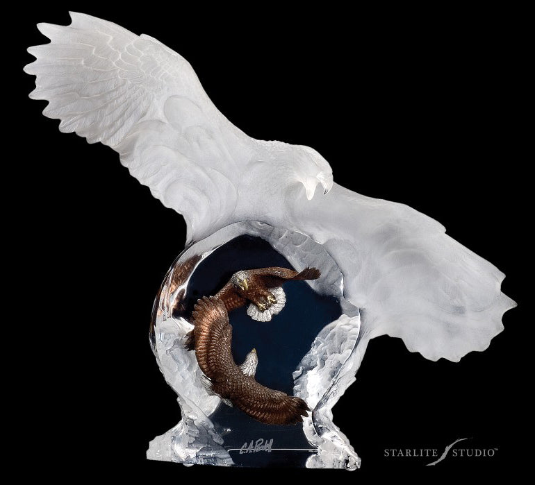Eagle Spirit Lucite Art Cremation Urn