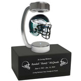 Football Adult or Medium Cremation Urn & Philadelphia Eagles Hover Helmet Décor - Free Engraving