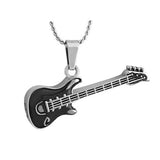 Electric Guitar Cremation Jewelry Urn - Love Charms Option