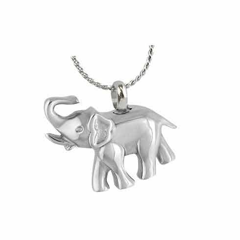 Happy Elephant Pendant Ash Urn - Love Charms Option