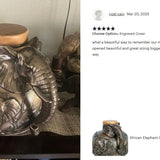 Safari Elephant Adult Cremation Urn