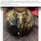 Safari Elephant Oversized Adult Cremation Urn