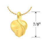 Endless Love Heart 10KT Gold Cremation Jewelry Urn - SHIPS NOW