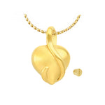 Endless Love Heart 10KT Gold Cremation Jewelry Urn - SHIPS NOW