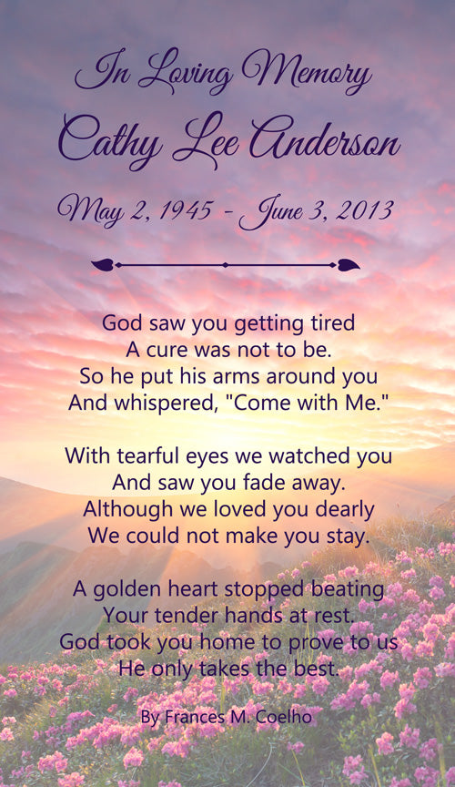 Eternal God Poem Urn