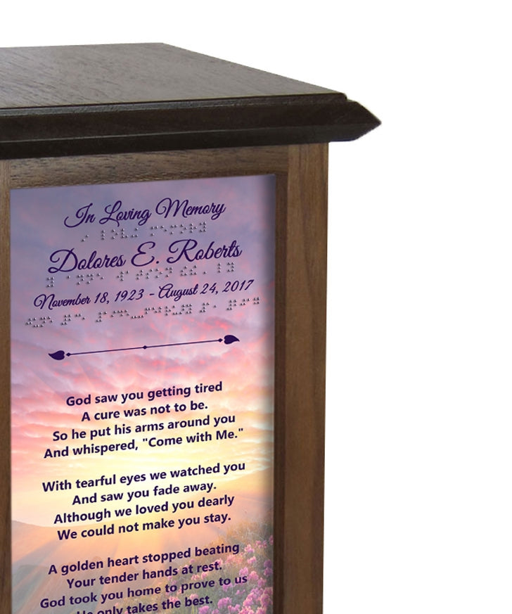 Eternal Glory Braille Urn