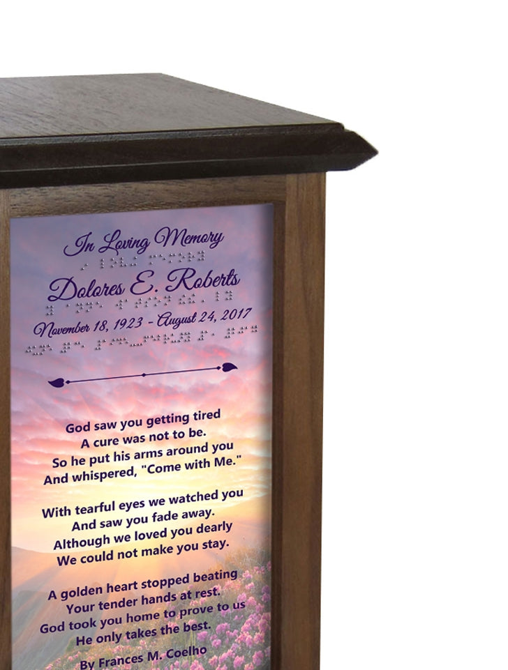 Eternal Glory Braille Urn