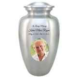 Eternal Love Pewter Photo Companion Urns Heart Base Urns for Mom And Dad Free Engraving
