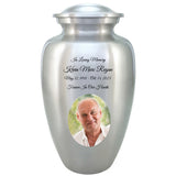Eternal Love Pewter Photo Companion Urns Heart Base Urns for Mom And Dad Free Engraving