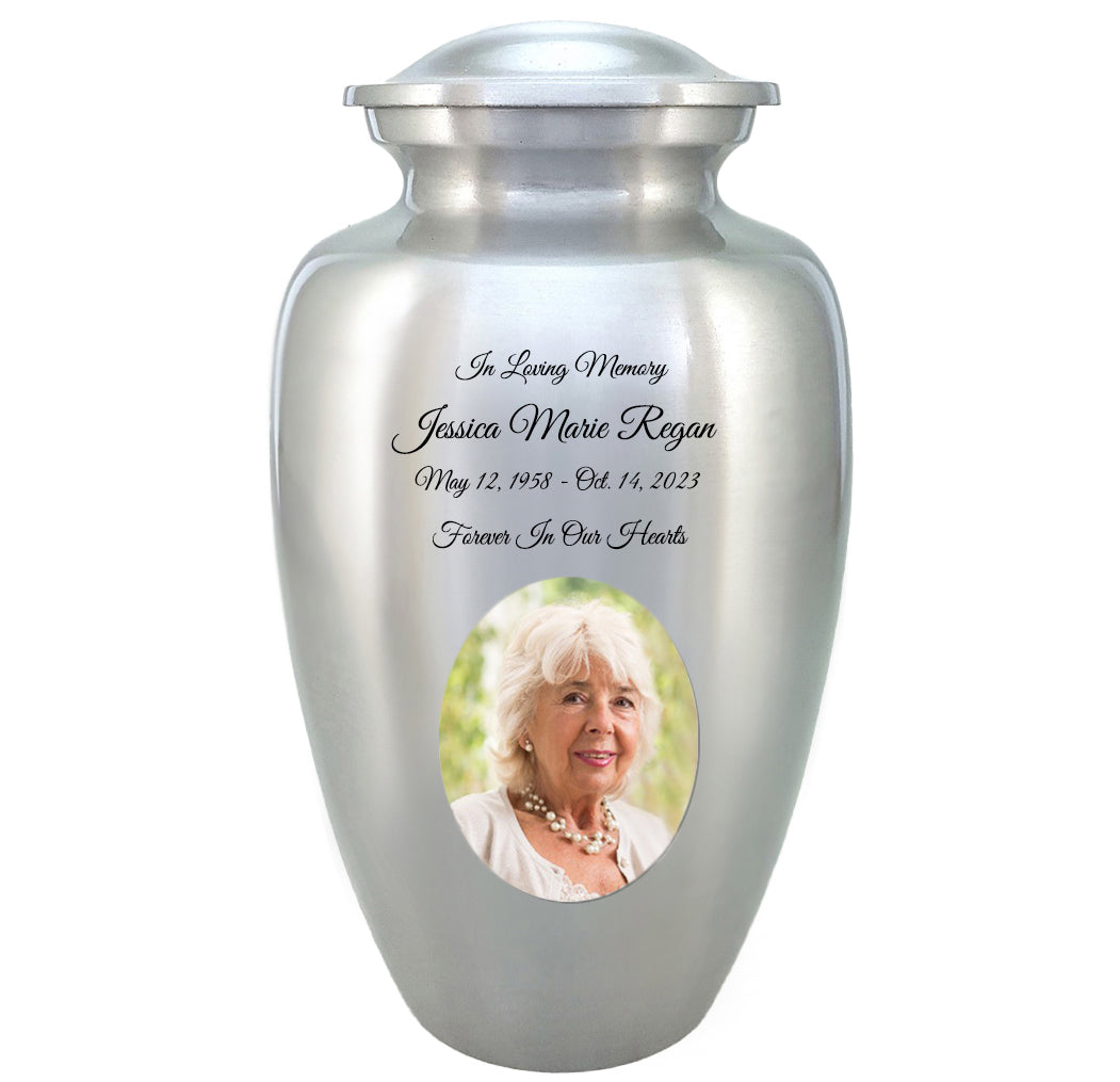 Eternal Love Photo Cremation Urn Adult Picture Urn - Tribute Wreath™ - Pro Personalization - Burial Vault Option