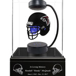 Football Cremation Urn & Atlanta Falcons Hover Helmet Décor