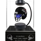 Football Cremation Urn & Atlanta Falcons Hover Helmet Décor