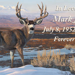 Fall Mule Deer Keychain Urn