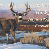 Fall Mule Deer Keychain Urn