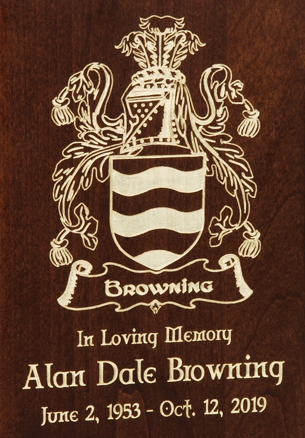 Family Coat of Arms Urn