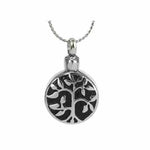 Family Tree Pendant Urn - Love Charms Option