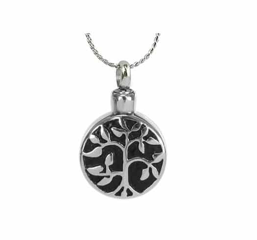 Family Tree Pendant Urn - Love Charms Option
