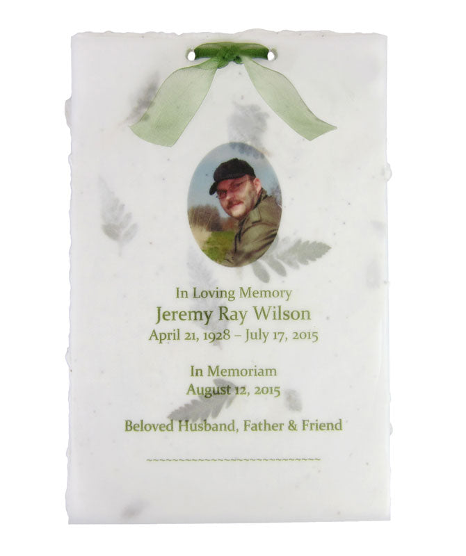 Fern Leaf Funeral Guest Book