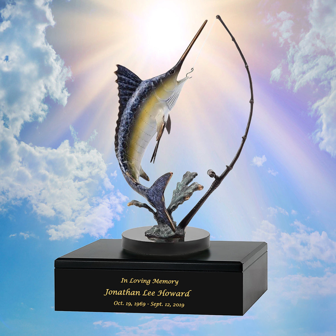 Fighting Marlin Adult Cremation Urn