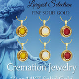 Moonstone 10KT Gold Cremation Jewelry - ORDER NOW