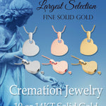 Simply Love Rose Gold Heart 10KT or 14KT Cremation Jewelry Urn - SHIPS NOW