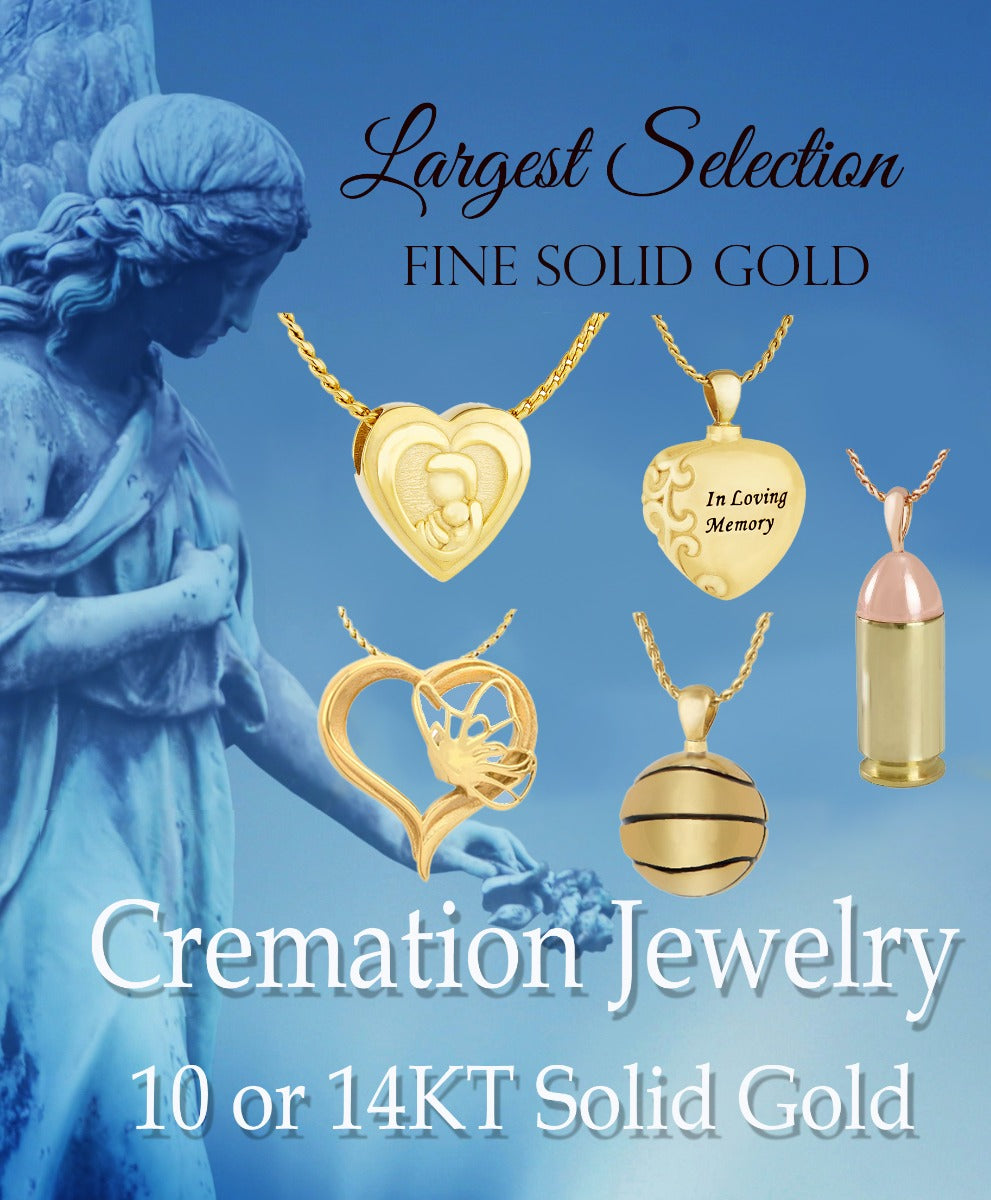Rose Gold 10KT Bullet Cremation Jewelry Urn - ORDER NOW