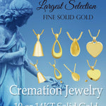 Love Bell 14KT Gold Cremation Jewelry Urn - SHIPS NOW