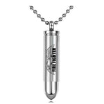 FIRE FIGHTER Bullet Eagle Pendant Urn - Love Charms Option