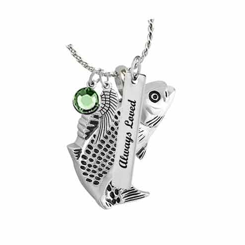 Fish Ash Pendant Urn - Love Charms® Option