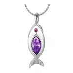 Crystal Fish Ash Jewelry Urn - Love Charms™ Option