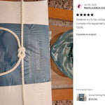 Fisherman Peaceful Pillow® Water Burial Cremation Urn - Biodegradable Burial At Sea Urn - Wide River Urn