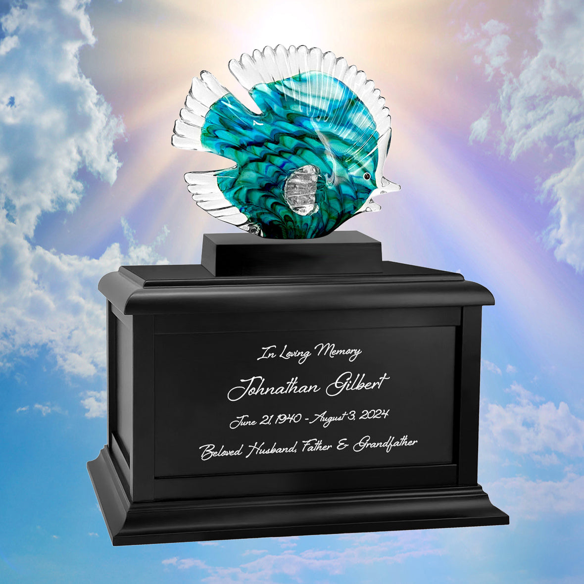 Oceanic Crystal Art Adult Cremation Urn Collection