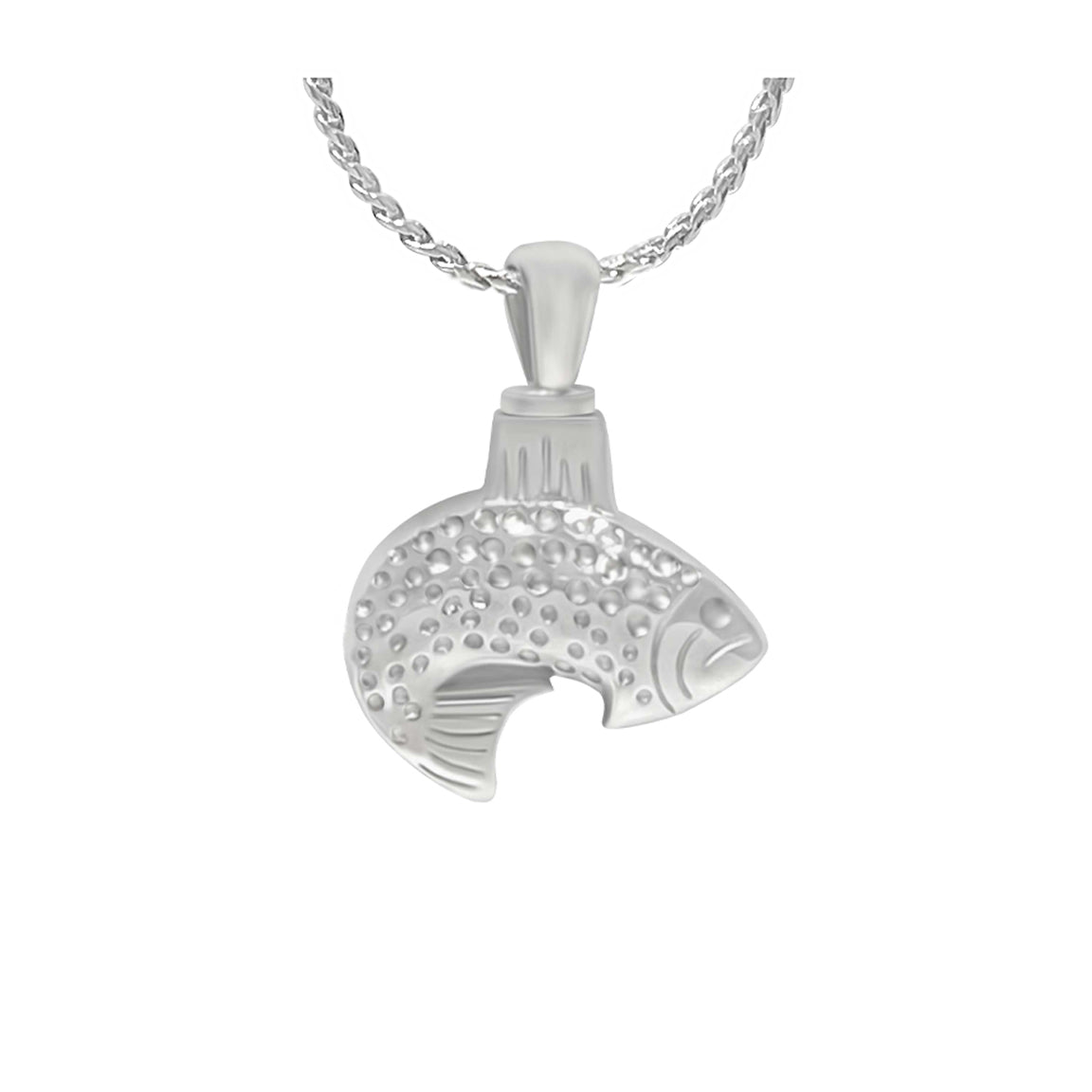 Gone Fishing Ashes Pendant Urn - Love Charms® Option