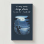 Fisherman Silhouette - Gone Fishin' Memorial Cards - Funeral  Cards - Celebration of Life Cards