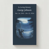 Fisherman Silhouette - Gone Fishin' Memorial Cards - Funeral  Cards - Celebration of Life Cards