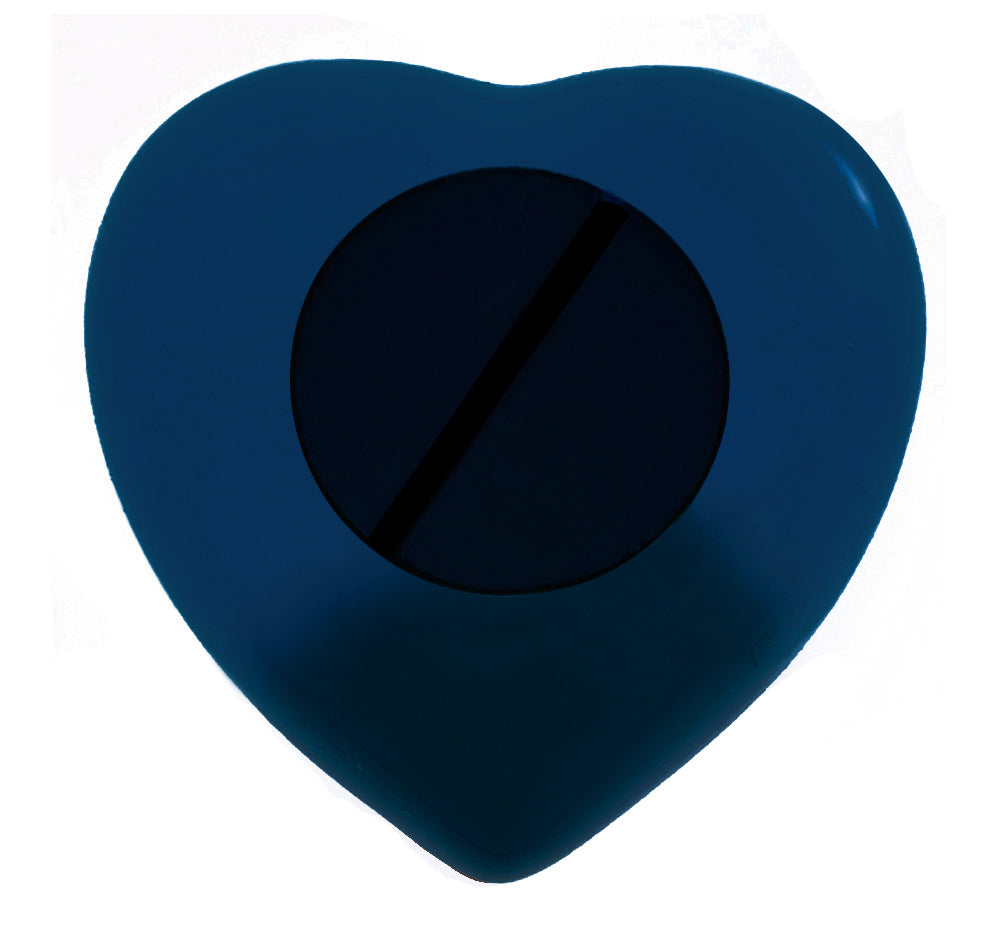Fisherman Silhouette Heart Keepsake Urn - Stand Option