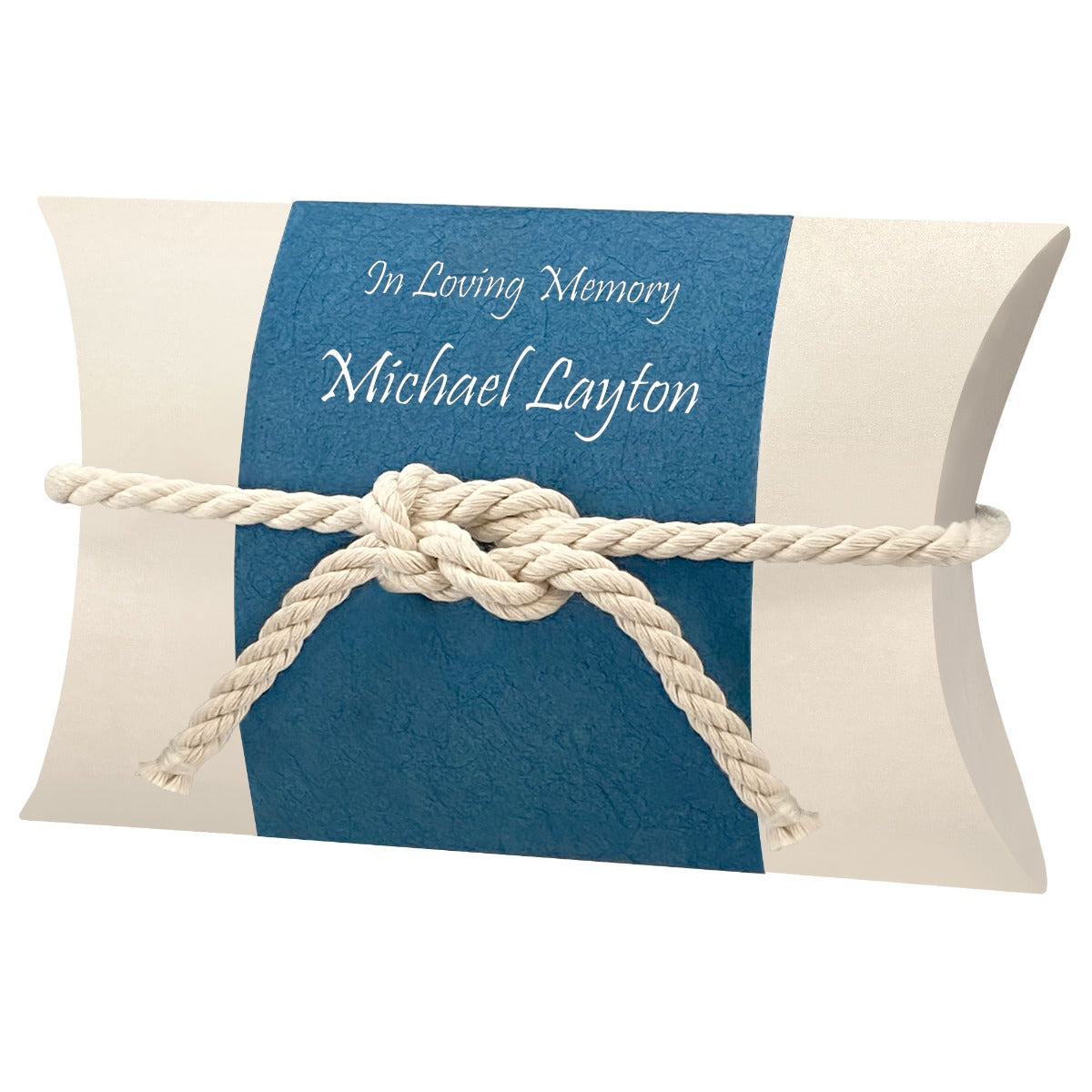 Fisherman Peaceful Pillow® Water Burial Cremation Urn - Biodegradable Burial At Sea Urn - Wide River Urn