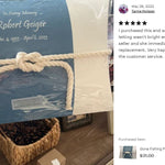 Fisherman Peaceful Pillow® Water Burial Cremation Urn - Biodegradable Burial At Sea Urn - Wide River Urn