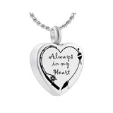 Always In My Heart Fishing Pole Ash Pendant Urn - Love Charms® Option