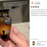 Lake Fishing Mini Urn - Love Charms® Option