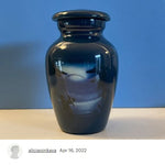 Fisherman Silhouette Keepsake Urn - Love Charms® Option