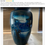 Fisherman Silhouette Medium or Adult Cremation Urn - Tribute Wreath™ - Pro Personalization - Burial Vault Option