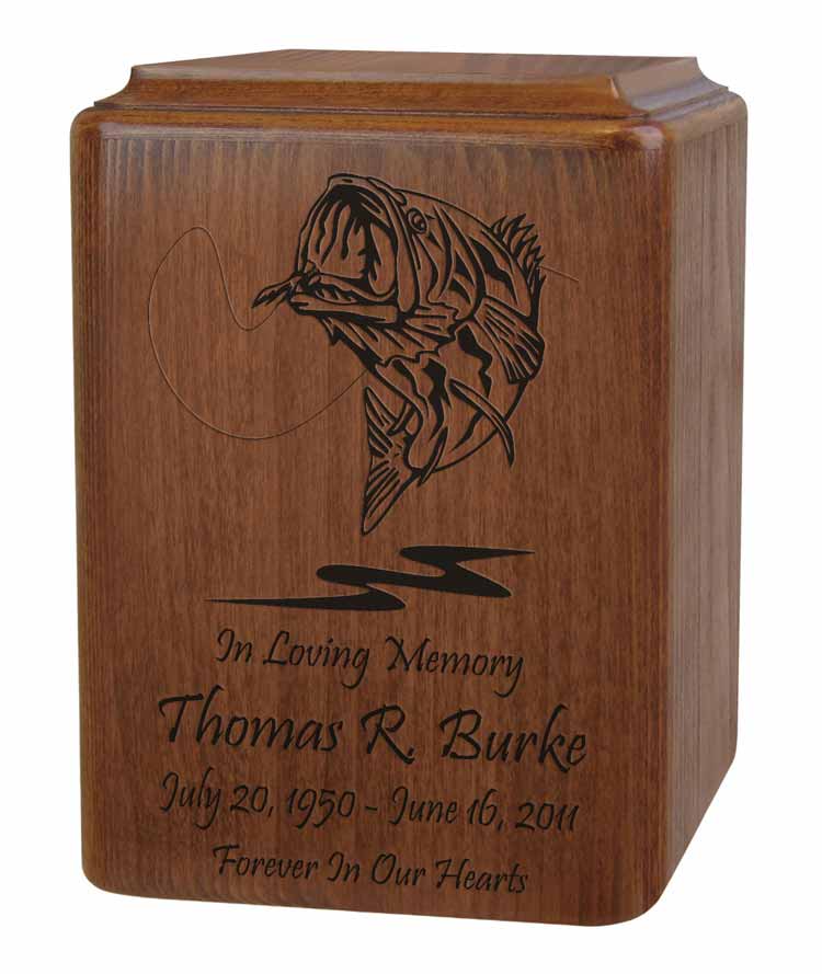 Big Bass Fishing Urn