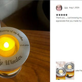 Lake Fishing Candle Cremation Urn - Casting Fishing Urn - Engraving Available - LED Candle Included