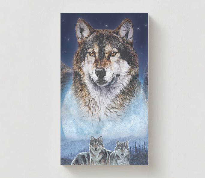 Five Wolves Moon Memorial Cards - Funeral  Cards - Celebration of Life Cards