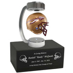 Football Adult or Medium Cremation Urn & Florida State Seminoles Hover Helmet Décor - Free Engraving