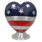 Flag Heart Medium Urn